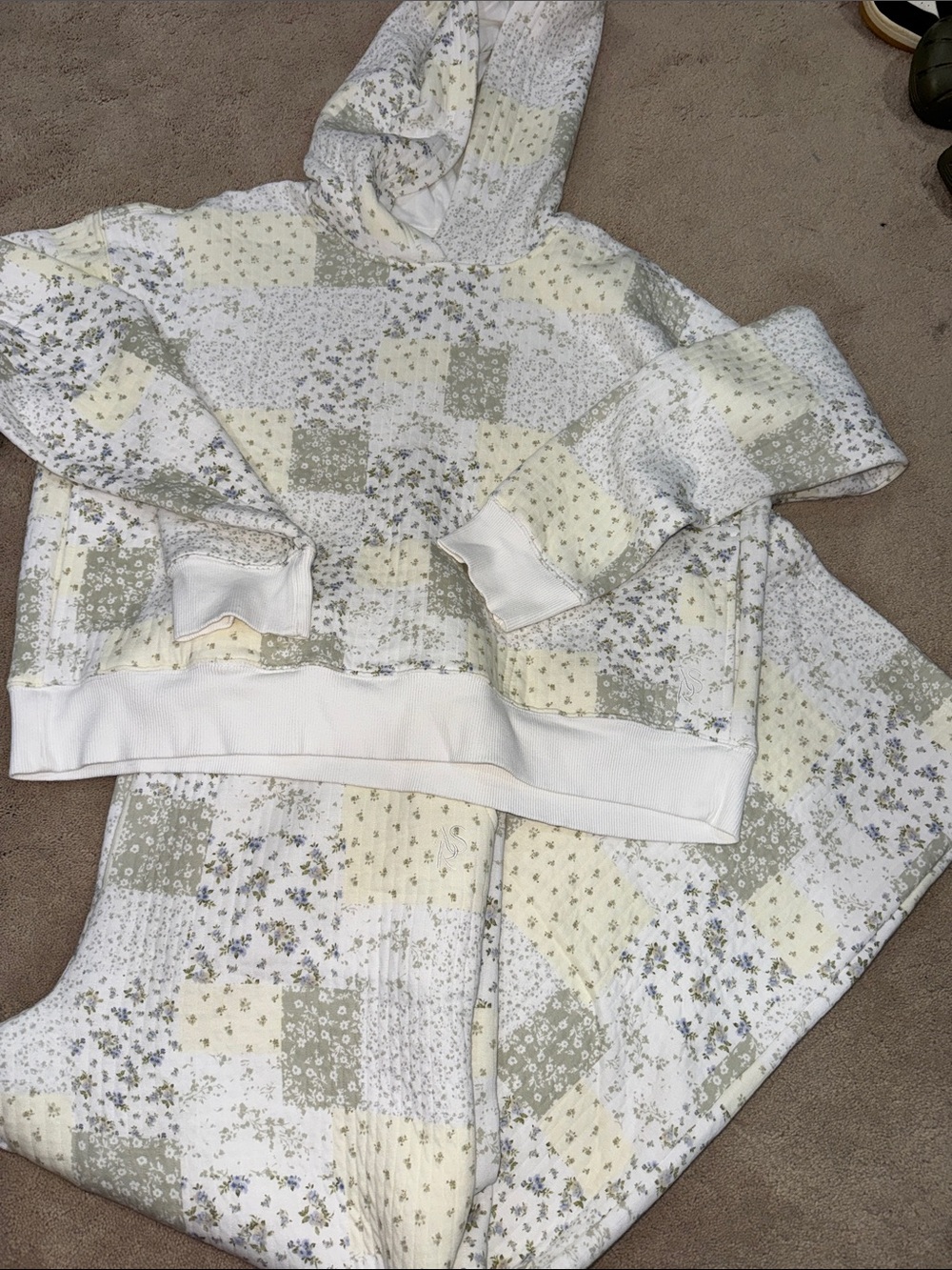 Altar'd State Revival Large Floral Patchwork Sweat Set